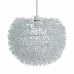 Dunelm Urchin Ball Silver Easy Fit Pendant -DUNEL House Shop 1000032626 alt04