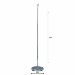 Dunelm Stem Chrome Floor Lamp Base -DUNEL House Shop 1000044867 alt04