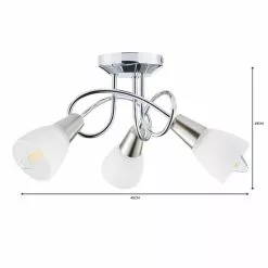 Dunelm Smithson 3 Light Chrome Ceiling Fitting -DUNEL House Shop 1000056116 alt06