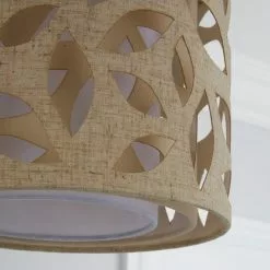 Botanical Leaf Cut Out Lamp Shade 25cm Nat -DUNEL House Shop 1000070526 alt02