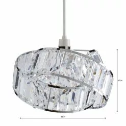 Dunelm Lilia Acrylic Clear Easy Fit Pendant -DUNEL House Shop 1000070584 alt04