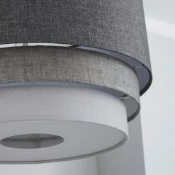 Elements Eclipse 3 Tier Lamp Shade 40cm Grey 8 Elements Eclipse 3 Tier Lamp Shade 40cm Grey -DUNEL House Shop 1000076056 alt02