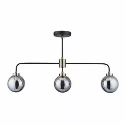 Dunelm Tanner 3 Light Black Bar Ceiling Fitting -DUNEL House Shop 1000076102 alt05