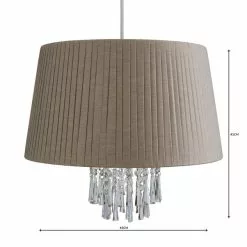 Dunelm Allure Grey Easy Fit Pendant -DUNEL House Shop 1000083991 alt04