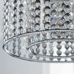 Dunelm Monica Chrome Easy Fit Pendant -DUNEL House Shop 1000084153 alt02