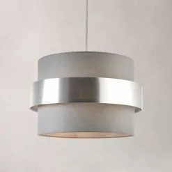 Dunelm Joey Grey Easy Fit Pendant -DUNEL House Shop 1000093240 alt08