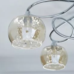 Dunelm Seychelles 5 Light Chrome Ceiling Fitting -DUNEL House Shop 1000093292 alt02