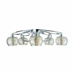 Dunelm Seychelles 5 Light Chrome Ceiling Fitting -DUNEL House Shop 1000093292 alt05