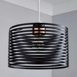 Dunelm Kiel Black Easy Fit Pendant -DUNEL House Shop 1000093328 alt01