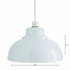 Galley Gloss White Easy Fit Pendant -DUNEL House Shop 1000111811 alt04