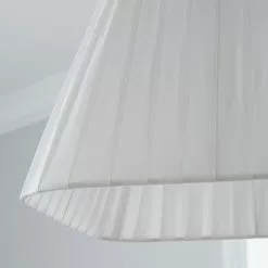 Dunelm Square Pleat Lamp Shade 25cm Ivory -DUNEL House Shop 1000112098 alt02