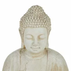 Dunelm Fibre Clay Cream Sitting Buddha -DUNEL House Shop 1000112588 alt02