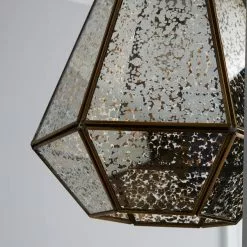 Dunelm Bemus Mercury Glass Easy Fit Pendant -DUNEL House Shop 1000119709 alt02