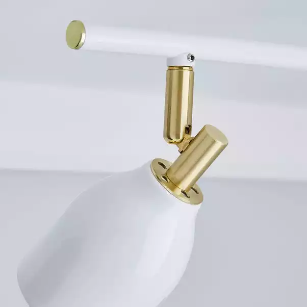 Dunelm Clio 4 Light White Spotlight Bar 5 Dunelm Clio 4 Light White Spotlight Bar - Image 3