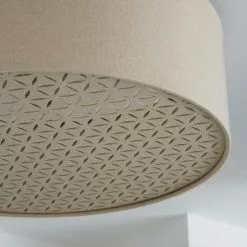 Kirsty Shade Taupe Flush Ceiling Fitting -DUNEL House Shop 1000119785 alt02