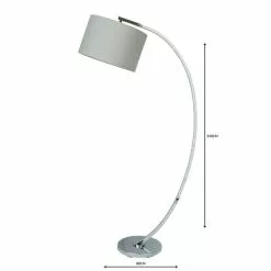 Dunelm Meson Chrome Floor Lamp -DUNEL House Shop 1000119786 alt04