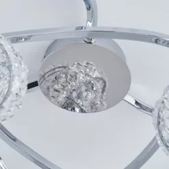 Dunelm Cecilie 3 Light Crystal Semi-Flush Ceiling Fitting -DUNEL House Shop 1000119787 alt03