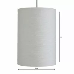 Dunelm Taora Paper Lamp Shade 20cm White -DUNEL House Shop 1000119836 alt04