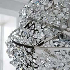 Dunelm Jaimee 3 Light Crystal Chrome Ceiling Fitting -DUNEL House Shop 1000119870 alt02