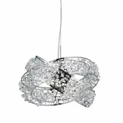 Dunelm Jaimee 3 Light Crystal Chrome Ceiling Fitting -DUNEL House Shop 1000119870 alt05