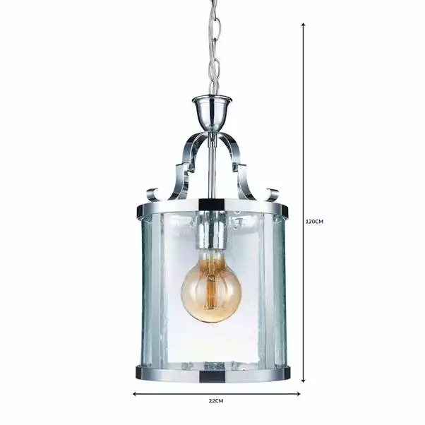 Dunelm Joplin Georgian 1 Light Lantern Glass Ceiling Fitting 8 Dunelm Joplin Georgian 1 Light Lantern Glass Ceiling Fitting - Image 6