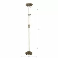 Dunelm Father And Child 2 Arm Satin Chrome Floor Lamp -DUNEL House Shop 1000119888 alt04