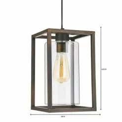 Dunelm London Industrial 1 Light Pendant Bronze Ceiling Fitting -DUNEL House Shop 1000119936 alt06