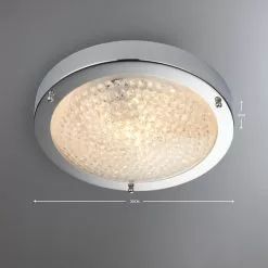 Dunelm Aegean Crystal Bathroom Flush Ceiling Fitting -DUNEL House Shop 1000137343 alt04
