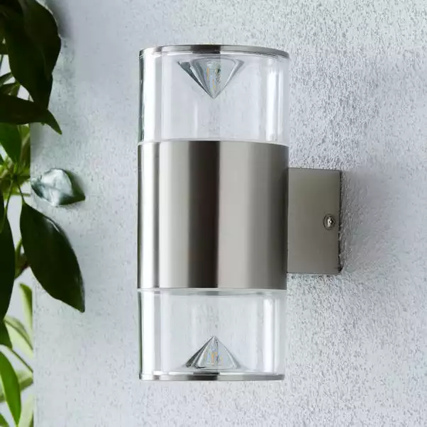 Dunelm Aden 2 Light Steel Outdoor Wall Light 4 Dunelm Aden 2 Light Steel Outdoor Wall Light - Image 2