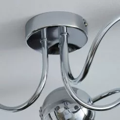 Dunelm Arta 3 Light Semi-Flush Chrome Ceiling Fitting 11 Dunelm Arta 3 Light Semi-Flush Chrome Ceiling Fitting -DUNEL House Shop 1000137346 alt03