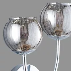 Dunelm Arta 2 Light Chrome Wall Light -DUNEL House Shop 1000137352 alt03