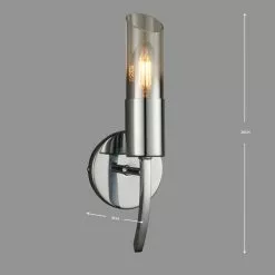 Dunelm Corvus Chrome Wall Light -DUNEL House Shop 1000137354 alt04