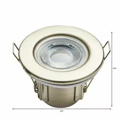 Dunelm Basics 1 Light Integrated LED Satin Nickel Recess Light -DUNEL House Shop 1000137359 alt03