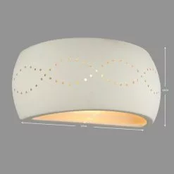 Dunelm Thasos White Wall Light -DUNEL House Shop 1000137366 alt04