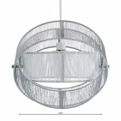 Dunelm Jolana String Silver Easy Fit Pendant -DUNEL House Shop 1000137370 alt04