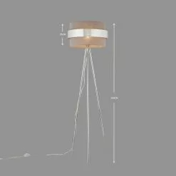 Dunelm Joey Tripod Grey Floor Lamp -DUNEL House Shop 1000137371 alt05