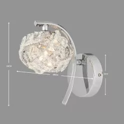 Dunelm Cecilie Glass Wall Light -DUNEL House Shop 1000137375 alt04