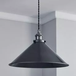 Dunelm Logan 1 Light Grey Industrial Ceiling Fitting -DUNEL House Shop 1000139092 alt01