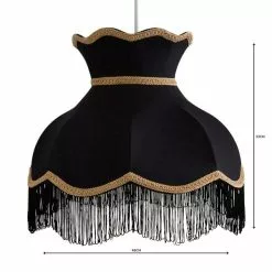 Dunelm Carmona Lamp Shade 45cm Black -DUNEL House Shop 1000139161 alt04