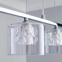 Dunelm Erie 4 Light Bar Glass Diner Ceiling Fitting -DUNEL House Shop 1000144744 alt02