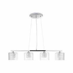 Dunelm Erie 4 Light Bar Glass Diner Ceiling Fitting -DUNEL House Shop 1000144744 alt05