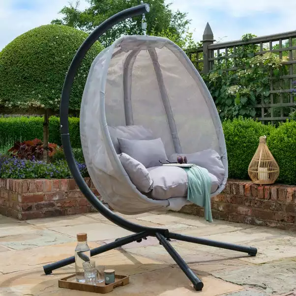 Norfolk Leisure Grey Cocoon Egg Chair 4 Norfolk Leisure Grey Cocoon Egg Chair - Image 2