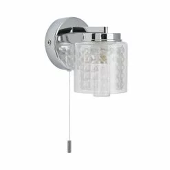 Dunelm Hylton Glass Bathroom Wall Light -DUNEL House Shop 1000149066 alt05