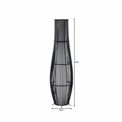 Dunelm Alec Natural Cane Black Floor Lamp 13 Dunelm Alec Natural Cane Black Floor Lamp -DUNEL House Shop 1000149078 alt06