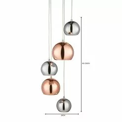 Dunelm Sora 5 Light Cluster Ceiling Fitting -DUNEL House Shop 1000149084 alt06