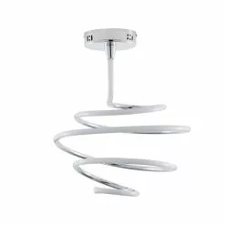 Dunelm Byron Integrated LED Swirl Chrome Ceiling Fitting -DUNEL House Shop 1000149085 alt05