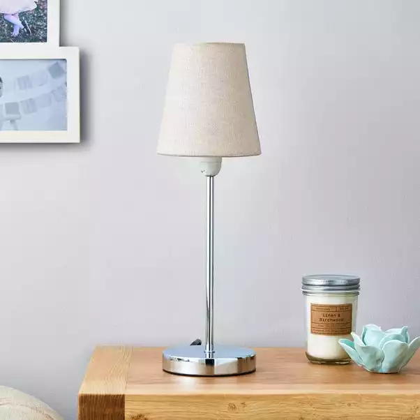 Dunelm Sara Candle Lamp Shade 12cm Natural 4 Dunelm Sara Candle Lamp Shade 12cm Natural - Image 2