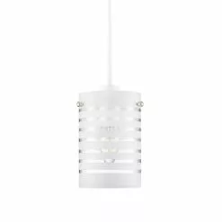 Dunelm Grayson Stripe Glass White Easy Fit Pendant -DUNEL House Shop 1000149114 alt05