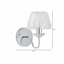 Dunelm Paloma Glass Wall Light -DUNEL House Shop 1000149124 alt06