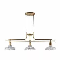 Dunelm Colt 3 Light Diner Antique Brass Ceiling Fitting -DUNEL House Shop 1000149131 alt05